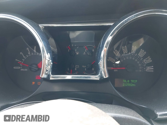 2008 Ford Mustang GT Deluxe with VIN 1ZVHT82H385184552, listed as a IAAI auction lot 42160325 with 212,582 mi miles and . Bid and sale history available at carsss.com. Image 6.