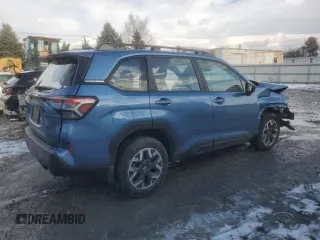 2025 Subaru Forester with VIN JF2SLDAC4SH457674, listed as a Copart auction lot 83403814 with 1,553 mi miles and Salvage title. Bid and sale history available at DreamBid. Image 3.