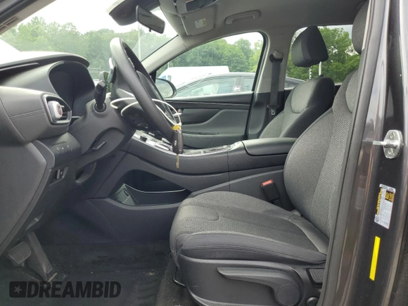 2021 Hyundai Santa Fe SE with VIN 5NMS1DAJ3MH343900, listed as a Copart auction lot 63638775 with 36,431 mi miles and Salvage title. Bid and sale history available at DreamBid. Image 7.