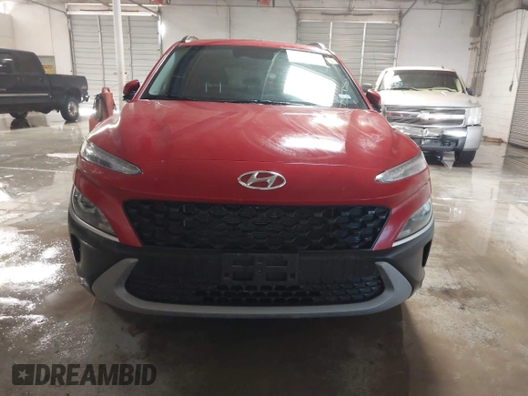 2022 Hyundai Kona SEL with VIN KM8K32AB7NU891234, listed as a IAAI auction lot 41329880 with 20,486 mi miles. Bid and sale history available at carsss.com. Image 12.
