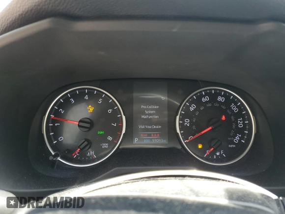 2019 Toyota RAV4 XLE with VIN 2T3P1RFV3KC037238, listed as a Copart auction lot 51245615 with 59,093 mi miles and Salvage Title. Bid and sale history available at carsss.com. Image 9.