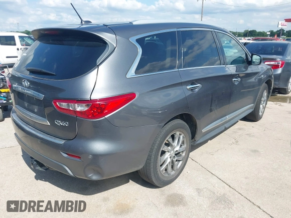 2015 Infiniti QX60 with VIN 5N1AL0MM6FC500885, listed as a IAAI auction lot 42348624 with 133,206 mi miles and . Bid and sale history available at DreamBid. Image 4.