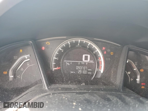 2018 Honda Civic Sedan LX with VIN 19XFC2F54JE002570, listed as a Copart auction lot 45884794 with 93,737 mi miles and Salvage Title. Bid and sale history available at carsss.com. Image 9.
