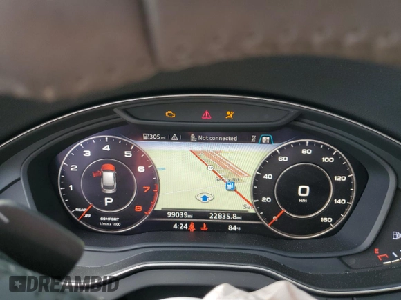 2018 Audi Q5 Premium Plus with VIN WA1BNAFY5J2106151, listed as a Copart auction lot 56980425 with 99,039 mi miles and Salvage title. Bid and sale history available at DreamBid. Image 9.