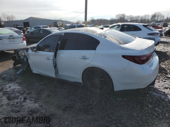 2019 Infiniti Q50 Luxe с VIN JN1EV7AR7KM550212, выставлен на аукционе Copart как лот 49978185 с пробегом 57 139 миль миль и Списание • Salvage title. История ставок и продаж доступна на DreamBid. Изображение 2.