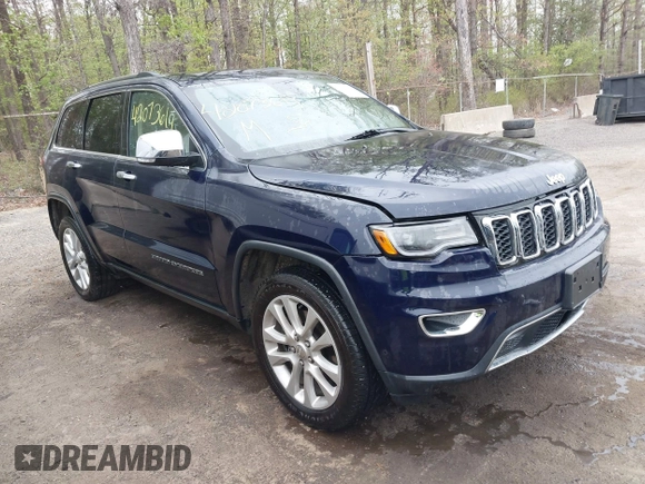 2017 Jeep Grand Cherokee Limited with VIN 1C4RJFBTXHC964565, listed as a IAAI auction lot 42073619 with 103,410 mi miles. Bid and sale history available at carsss.com. Image 1.