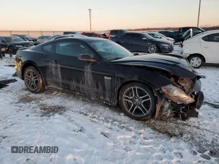2022 Ford Mustang GT with VIN 1FA6P8CF1N5105683, listed as a Copart auction lot 46251905 with 49,344 mi miles and Salvage title. Bid and sale history available at DreamBid. Image 4.