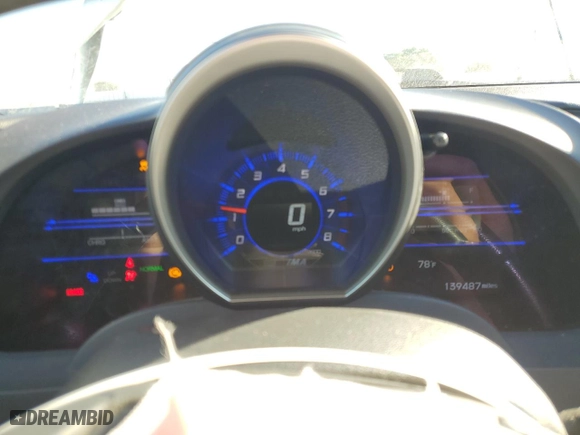 2011 Honda CR-Z EX with VIN JHMZF1C69BS004758, listed as a Copart auction lot 46300585 with 139,487 mi miles and Salvage Title. Bid and sale history available at carsss.com. Image 9.