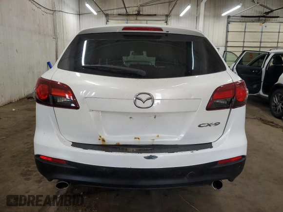 2015 Mazda CX-9 Sport with VIN JM3TB2BV9F0458308, listed as a Copart auction lot 53378565 with 176,095 mi miles and Salvage Title. Bid and sale history available at carsss.com. Image 6.