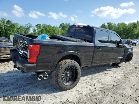 2022 Ford F-350 XL with VIN 1FT8W3BT5NED91537, listed as a Copart auction lot 47997985 with 36,514 mi miles and Salvage Title. Bid and sale history available at DreamBid. Image 3.