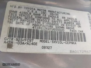 1996 Toyota Camry DX with VIN 4T1BG12KXTU655820, listed as a IAAI auction lot 42093458 with 197,247 mi miles. Bid and sale history available at carsss.com. Image 9.