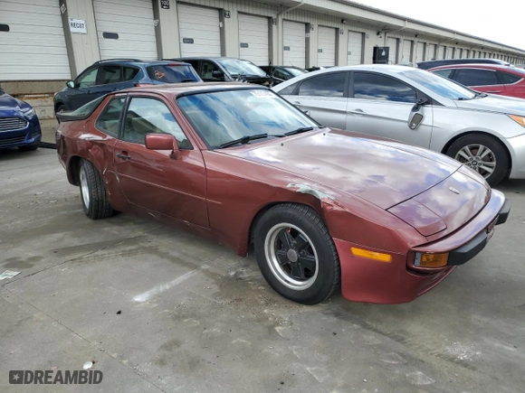 1984 Porsche 944 with VIN WP0AA0948EN461206, listed as a Copart auction lot 79163494 with 15,862 mi miles and Salvage Title. Bid and sale history available at carsss.com. Image 4.