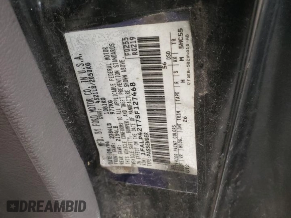 1995 Ford Mustang GT with VIN 1FALP42T7SF127468, listed as a Copart auction lot 46521535 with 142,188 mi miles and Clean title. Bid and sale history available at DreamBid. Image 12.