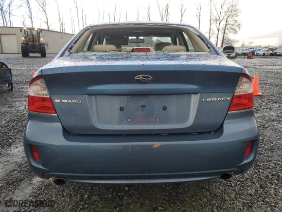 2008 Subaru Legacy (Natl) Ltd with VIN 4S3BL626887218548, listed as a Copart auction lot 80779694 with 109,769 mi miles and Salvage Title. Bid and sale history available at carsss.com. Image 6.