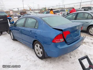 2008 Honda Civic Sdn EX with VIN 1HGFA16898L119090, listed as a IAAI auction lot 41252483 with 52,538 mi miles. Bid and sale history available at carsss.com. Image 3.