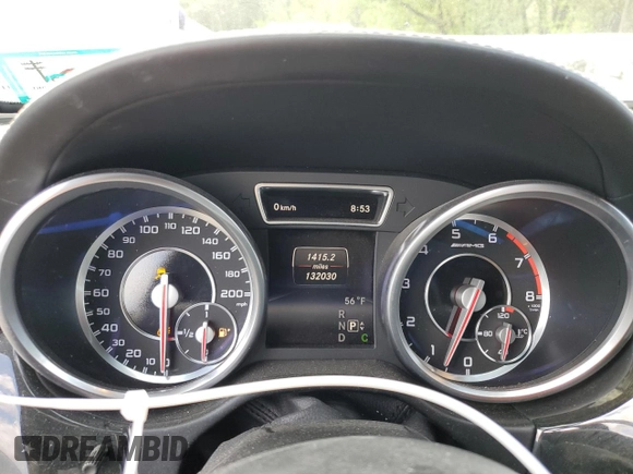 2015 Mercedes-Benz M 63 AMG with VIN 4JGDA7EB5FA549984, listed as a Copart auction lot 51907984 with 132,030 mi miles and Salvage Title. Bid and sale history available at carsss.com. Image 9.