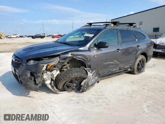 2022 Subaru Outback Wilderness with VIN 4S4BTGUDXN3139737, listed as a Copart auction lot 59183615 with 57,669 mi miles and Salvage title. Bid and sale history available at DreamBid. Image 1.