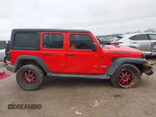 2020 Jeep Wrangler Unlimited Willys with VIN 1C4HJXDN8LW213889, listed as a IAAI auction lot 41561034 with 97,489 mi miles and . Bid and sale history available at DreamBid. Image 14.