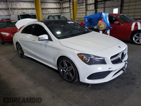 2018 Mercedes-Benz CLA 250 with VIN WDDSJ4GBXJN563958, listed as a Copart auction lot 67325973 with 52,855 mi miles and . Bid and sale history available at DreamBid. Image 4.