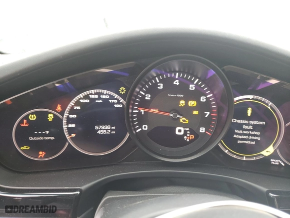 2018 Porsche Panamera with VIN WP0AA2A79JL104043, listed as a Copart auction lot 49412223 with 57,936 mi miles. Bid and sale history available at carsss.com. Image 9.