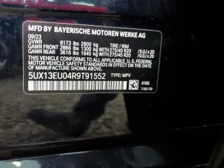 2024 BMW X5 sDrive40i with VIN 5UX13EU04R9T91552, listed as a Copart auction lot 55486545 with 12,995 mi miles and Salvage title. Bid and sale history available at DreamBid. Image 14.