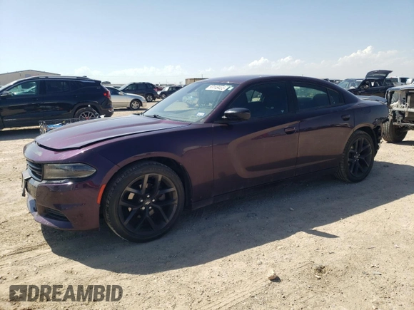 2020 Dodge Charger SXT with VIN 2C3CDXBG0LH199933, listed as a Copart auction lot 53149465 with 55,259 mi miles and Salvage Title. Bid and sale history available at carsss.com. Image 1.