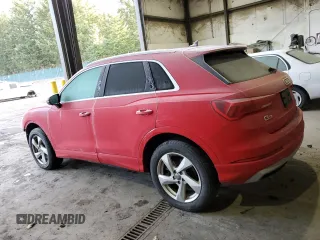 2020 Audi Q3 Premium with VIN WA1AECF34L1032807, listed as a Copart auction lot 70575942 with 52,473 mi miles. Bid and sale history available at carsss.com. Image 2.