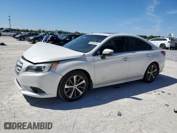 2015 Subaru Legacy 2.5i Limited with VIN 4S3BNBL61F3056798, listed as a Copart auction lot 50026705 with 55,398 mi miles and Non Repairable. Bid and sale history available at carsss.com. Image 1.