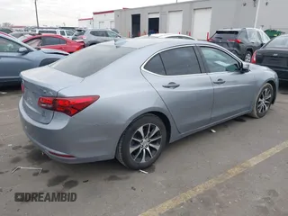 2015 Acura TLX with VIN 19UUB1F3XFA006489, listed as a IAAI auction lot 41352507 with 121,710 mi miles. Bid and sale history available at carsss.com. Image 4.