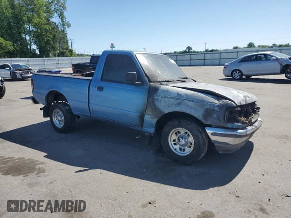 1997 Ford Ranger XLT with VIN 1FTCR10A2VUD26027, listed as a Copart auction lot 54623335 with Not provided miles and Salvage title. Bid and sale history available at DreamBid. Image 4.
