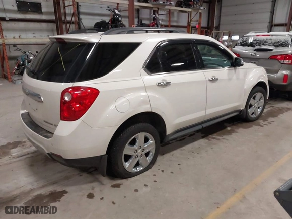 2015 Chevrolet Equinox LTZ with VIN 1GNFLHEK0FZ117504, listed as a IAAI auction lot 41743168 with 107,826 mi miles. Bid and sale history available at carsss.com. Image 4.