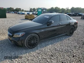 2020 Mercedes-Benz C 43 AMG with VIN WDDWF6EB8LR555001, listed as a Copart auction lot 58660435 with 62,546 mi miles and Salvage title. Bid and sale history available at DreamBid. Image 1.