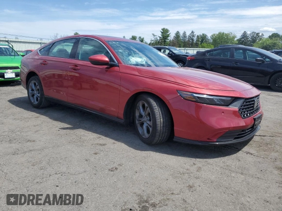 2024 Honda Accord EX-L with VIN 1HGCY2F67RA001054, listed as a Copart auction lot 65442525 with 16,994 mi miles and Salvage title. Bid and sale history available at DreamBid. Image 4.