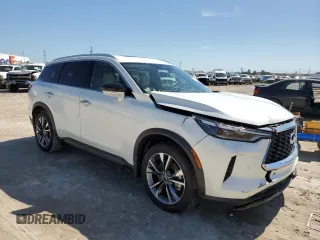 2024 Infiniti QX60 Luxe с VIN 5N1DL1FR6RC345884, выставлен на аукционе Copart как лот 45394685 с пробегом 7 497 миль миль и Списание • Salvage title. История ставок и продаж доступна на DreamBid. Изображение 4.