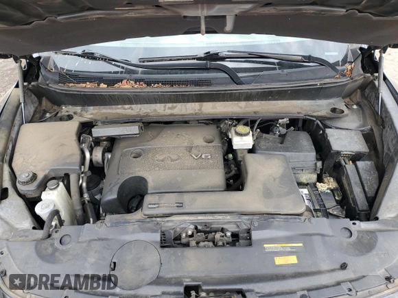 2013 Infiniti JX35 with VIN 5N1AL0MMXDC306745, listed as a Copart auction lot 74531614 with 132,460 mi miles and Salvage Title. Bid and sale history available at carsss.com. Image 12.