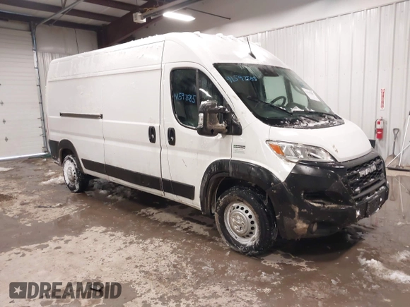 2024 Ram ProMaster Cargo Tradesman with VIN 3C6LRVDG6RE139987, listed as a IAAI auction lot 41597585 with 13,041 mi miles and . Bid and sale history available at DreamBid. Image 1.