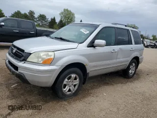 2003 Honda Pilot EX z VIN 2HKYF18583H515617, wystawiony jako Copart lot #55143045 z przebiegiem 175 976 mil mil oraz Szkoda całkowita • Salvage title. Historia ofert i sprzedaży dostępna na DreamBid. Obrazek 1.