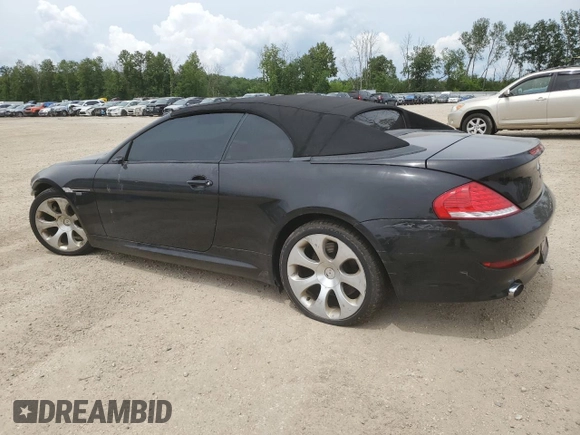 2008 BMW 6 Series 650i with VIN WBAEB53558CX60100, listed as a Copart auction lot 62189194 with 171,562 mi miles and Non Repairable. Bid and sale history available at carsss.com. Image 2.
