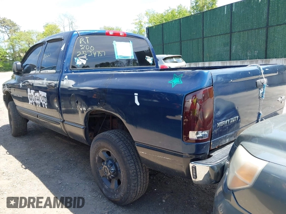 2005 Dodge 2500 SLT z VIN 3D7KS28D65G771187, wystawiony jako IAAI lot #42235215 z przebiegiem Nie podano mil oraz . Historia ofert i sprzedaży dostępna na DreamBid. Obrazek 3.