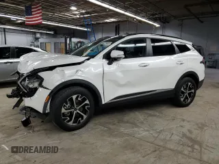 2023 Kia Sportage EX with VIN KNDPVCAG7P7040090, listed as a Copart auction lot 49279485 with 25,921 mi miles and Salvage Title. Bid and sale history available at carsss.com. Image 1.