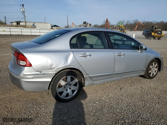2010 Honda Civic Sdn LX with VIN 2HGFA1F53AH584828, listed as a Copart auction lot 50163105 with 157,378 mi miles and Salvage Title. Bid and sale history available at carsss.com. Image 3.