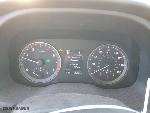 2017 Hyundai Tucson SE Plus with VIN KM8J33A46HU421039, listed as a Copart auction lot 48953705 with 125,365 mi miles and Salvage Title. Bid and sale history available at carsss.com. Image 9.