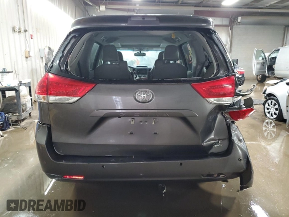 2013 Toyota Sienna XLE with VIN 5TDDK3DC7DS066193, listed as a Copart auction lot 50523625 with 154,515 mi miles and Clean Title. Bid and sale history available at DreamBid. Image 6.