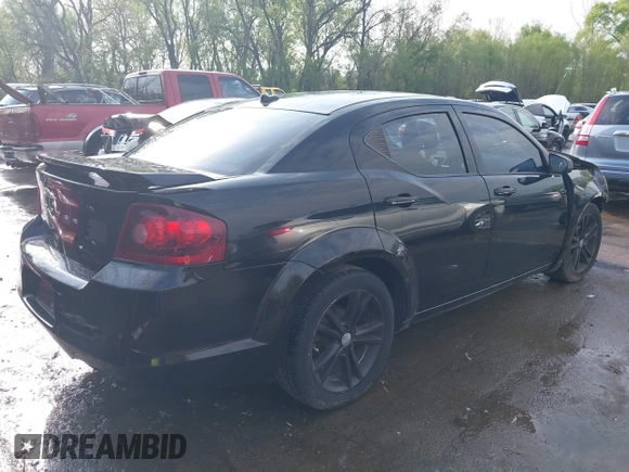 2014 Dodge Avenger SE with VIN 1C3CDZAB6EN120955, listed as a IAAI auction lot 42030602 with Not provided miles and . Bid and sale history available at DreamBid. Image 4.