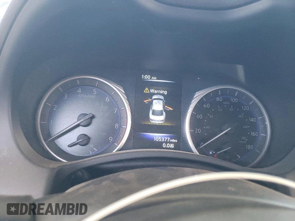 2017 Infiniti Q50 Sport with VIN JN1EV7AR6HM836688, listed as a Copart auction lot 63342845 with 105,377 mi miles and Salvage title. Bid and sale history available at DreamBid. Image 9.
