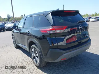 2023 Nissan Rogue SV with VIN JN8BT3BB2PW481493, listed as a IAAI auction lot 42054954 with 52,492 mi miles. Bid and sale history available at carsss.com. Image 3.