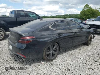 2023 Genesis G70 2.0T with VIN KMTG34TA2PU126768, listed as a Copart auction lot 56201094 with 11,556 mi miles and Salvage Title. Bid and sale history available at DreamBid. Image 3.