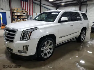 2017 Cadillac Escalade Premium Luxury with VIN 1GYS4CKJ4HR404926, listed as a Copart auction lot 42757615 with 119,640 mi miles and Salvage Title. Bid and sale history available at carsss.com. Image 1.