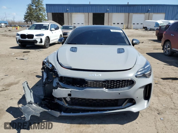 2022 Kia Stinger GT1 with VIN KNAE45LC0N6110593, listed as a Copart auction lot 52643315 with 42,181 mi miles and Clean Title. Bid and sale history available at DreamBid. Image 5.