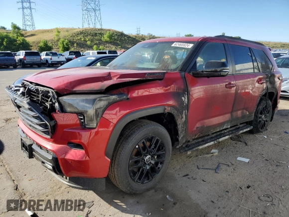 2024 Toyota Sequoia SR5 with VIN 7SVAAABA2RX039793, listed as a Copart auction lot 62465524 with 0 mi miles and Salvage Title. Bid and sale history available at carsss.com. Image 1.